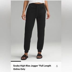 Lululemon Black Scuba Jogger